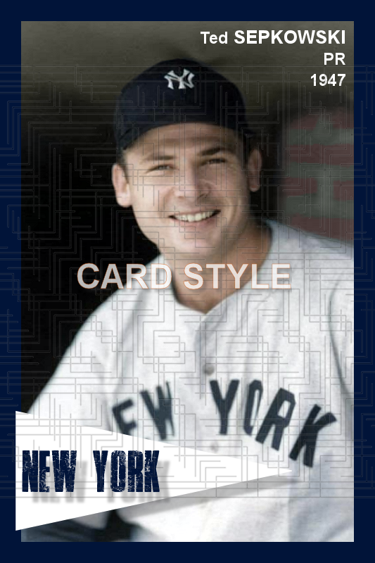 Ted Sepkowski - 1947 New York Yankees - choose a size & style