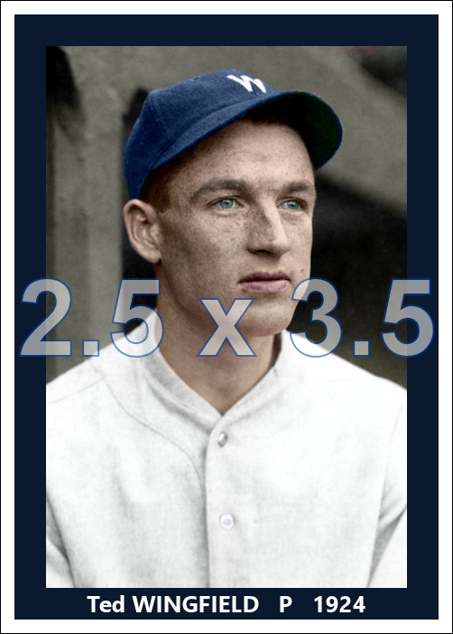 Ted Wingfield - 1924 Washington Senators - choose a size & style