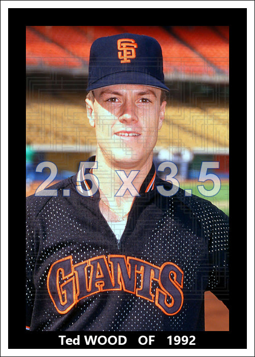 Ted Wood - 1992 San Francisco Giants - choose a size & style