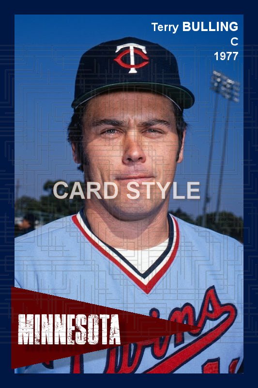 Terry Bulling - 1977 Minnesota Twins - choose a size & style