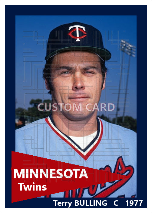 Terry Bulling - 1977 Minnesota Twins - choose a size & style