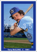 Terry Bulling - 1981 Seattle Mariners - choose a size & style