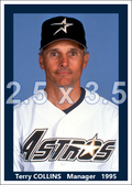 Terry Collins - 1995 Houston Astros - choose a size & style