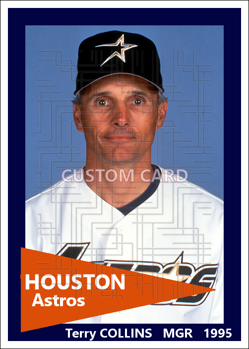 Terry Collins - 1995 Houston Astros - choose a size & style