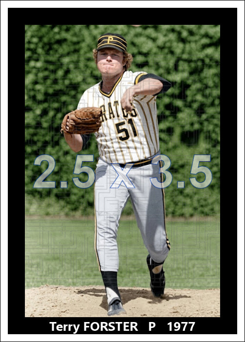 Terry Forster - 1977 Pittsburgh Pirates - choose a size & style