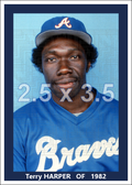 Terry Harper - 1982 Atlanta Braves - choose a size & style