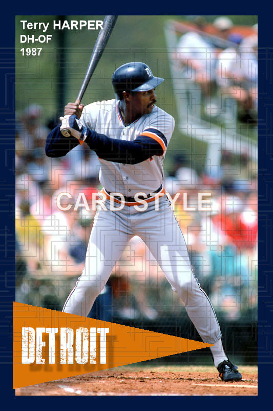 Terry Harper - 1987 Detroit Tigers - choose a size & style