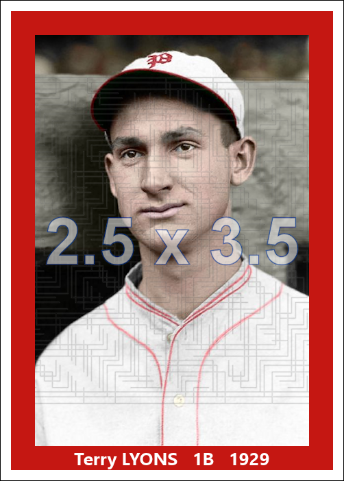 Terry Lyons - 1929 Philadelphia Phillies - choose a size & style