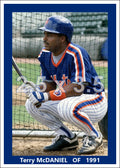 Terry McDaniel - 1991 New York Mets - choose a size & style
