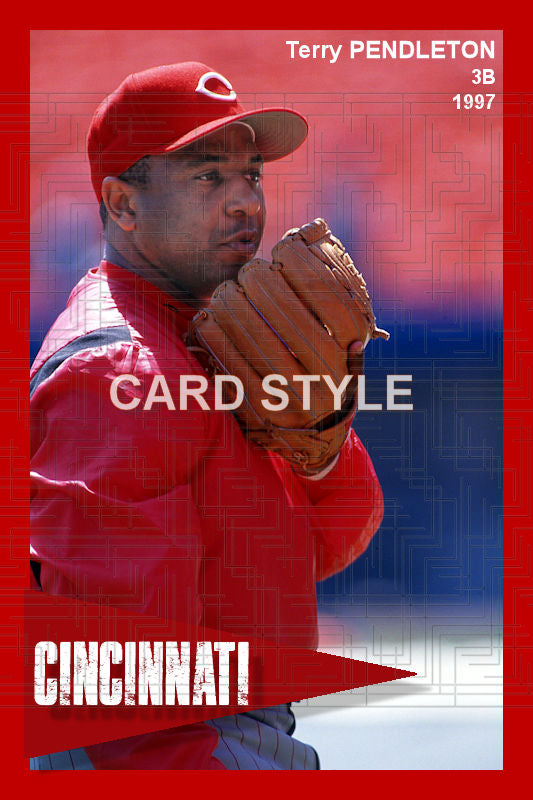 Terry Pendleton - 1997 Cincinnati Reds - choose a size & style