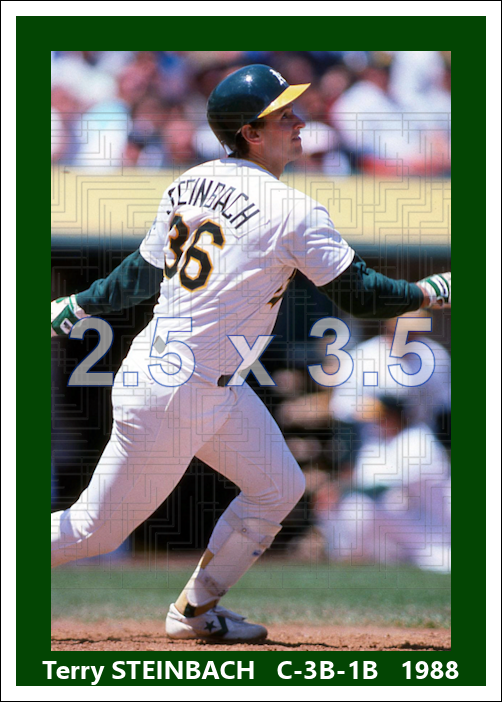 Terry Steinbach - 1988 Oakland Athletics - choose a size & style