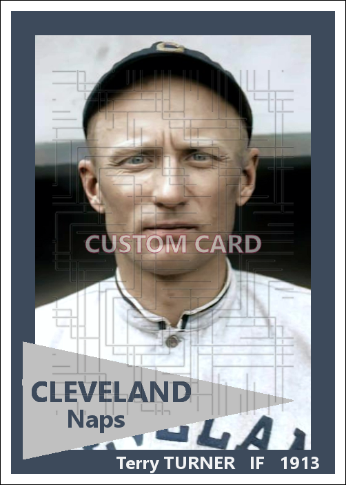 Terry Turner - 1913 Cleveland Naps - choose a size & style