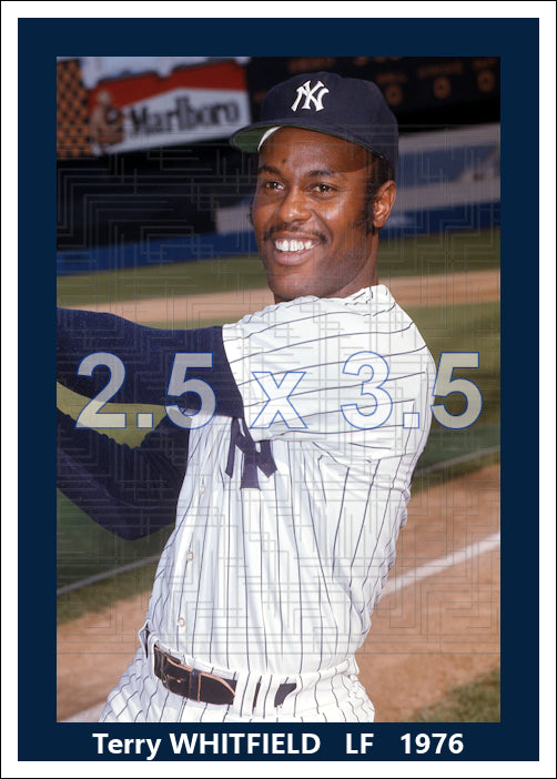 Terry Whitfield - 1976 New York Yankees - choose a size & style
