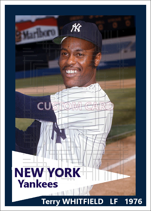 Terry Whitfield - 1976 New York Yankees - choose a size & style
