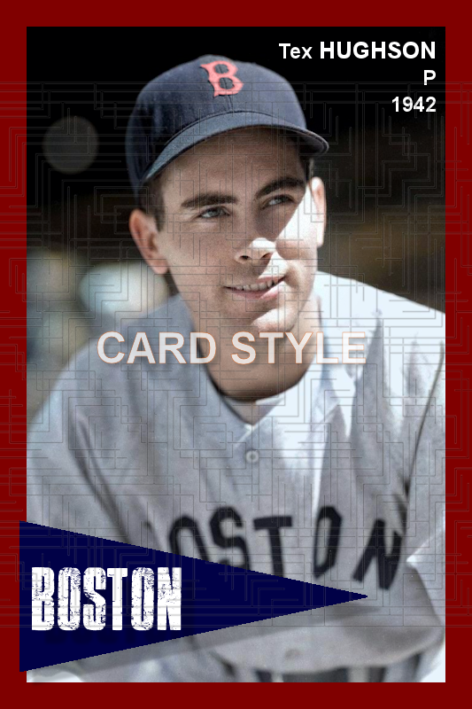Tex Hughson - 1942 Boston Red Sox - choose a size & style