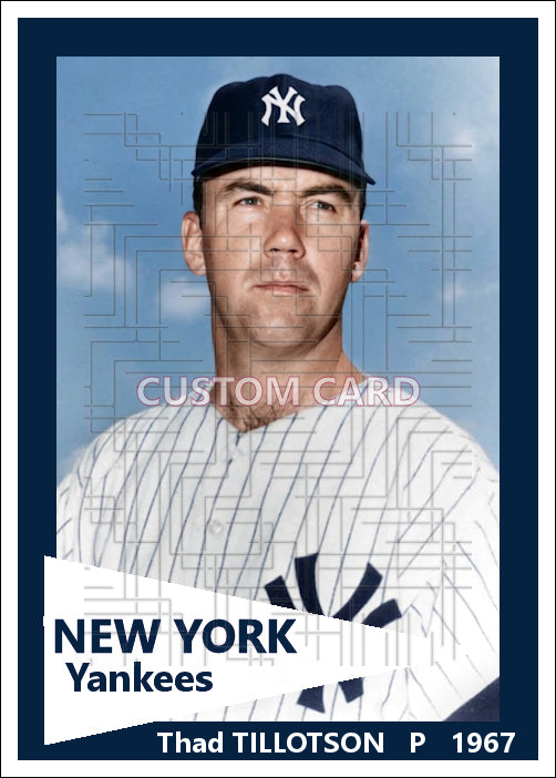 Thad Tillotson - 1967 New York Yankees - choose a size & style