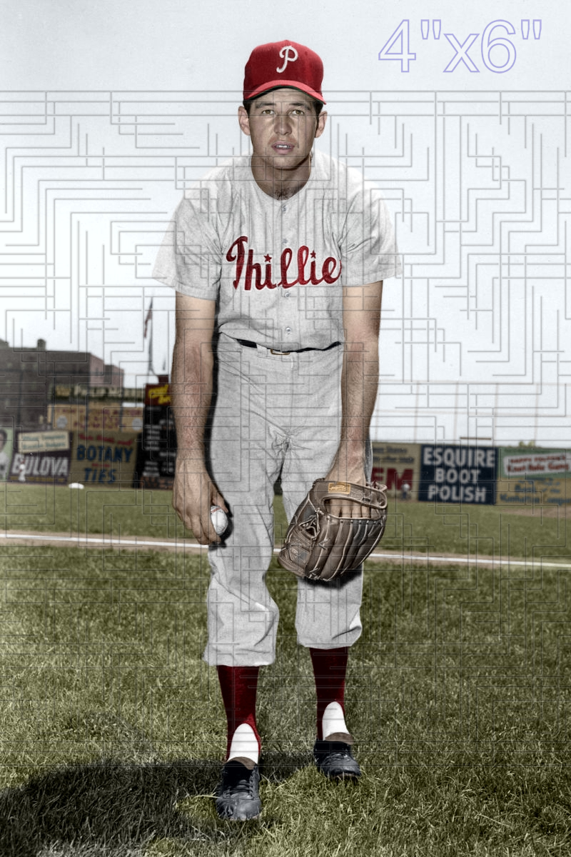 Thornton Kipper - 1953-55 Philadelphia Phillies - choose a size & style