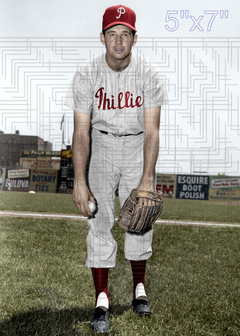 Thornton Kipper - 1953-55 Philadelphia Phillies - choose a size & style
