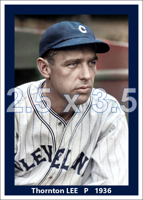 Thornton Lee - 1936 Cleveland Indians - choose a size & style