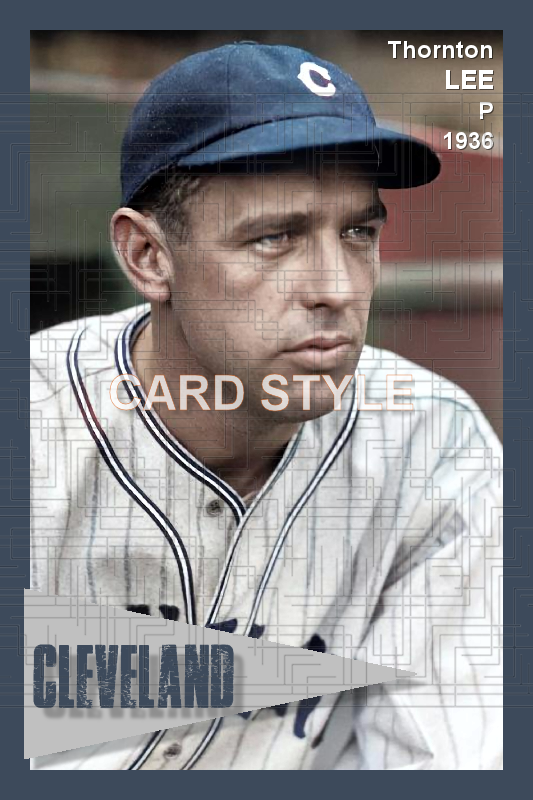 Thornton Lee - 1936 Cleveland Indians - choose a size & style
