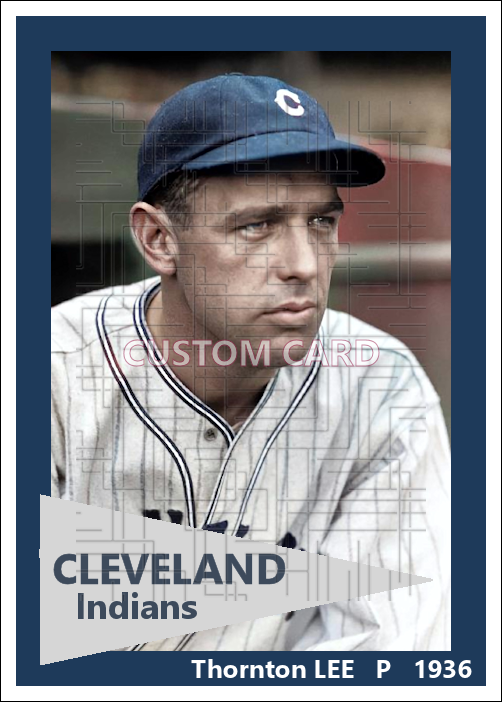 Thornton Lee - 1936 Cleveland Indians - choose a size & style