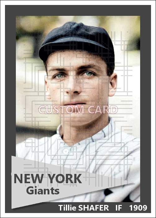 Tillie Shafer - 1909 New York Giants - choose a size & style
