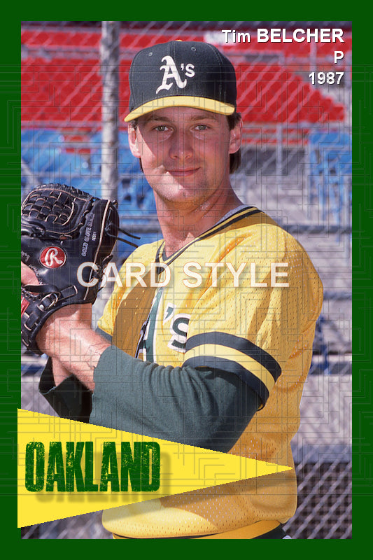 Tim Belcher - 1987 Oakland Athletics - choose a size & style