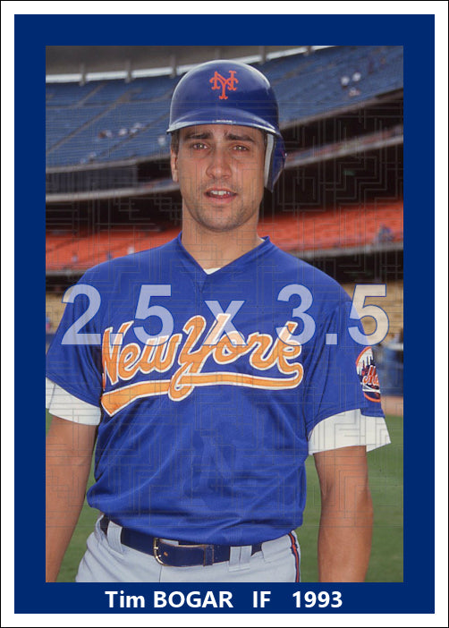 Tim Bogar - 1993 New York Mets - choose a size & style