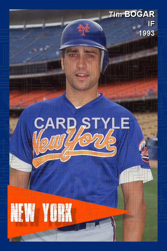 Tim Bogar - 1993 New York Mets - choose a size & style
