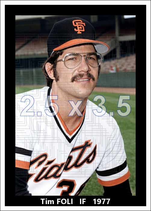 Tim Foli - 1977 San Francisco Giants - choose a size & style