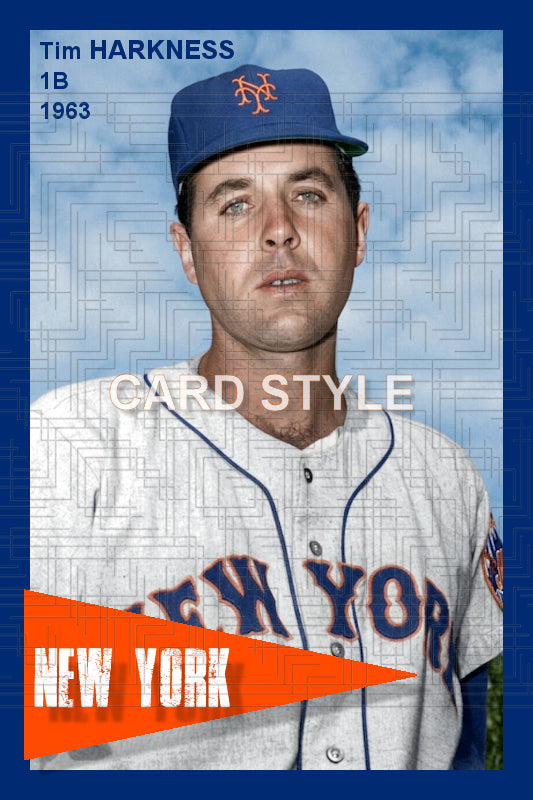 Tim Harkness - 1963 New York Mets - choose a size & style