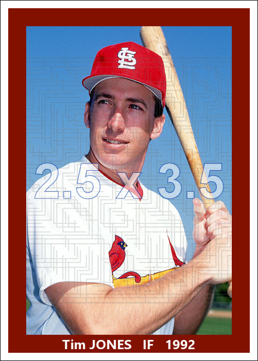 Tim Jones - 1992 St. Louis Cardinals - choose a size & style