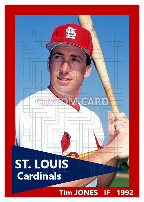 Tim Jones - 1992 St. Louis Cardinals - choose a size & style