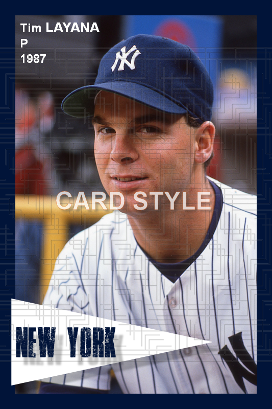 Tim Layana - 1987 New York Yankees - choose a size & style