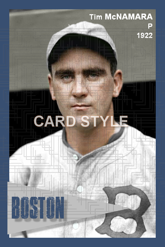 Tim McNamara - 1922 Boston Braves - choose a size & style