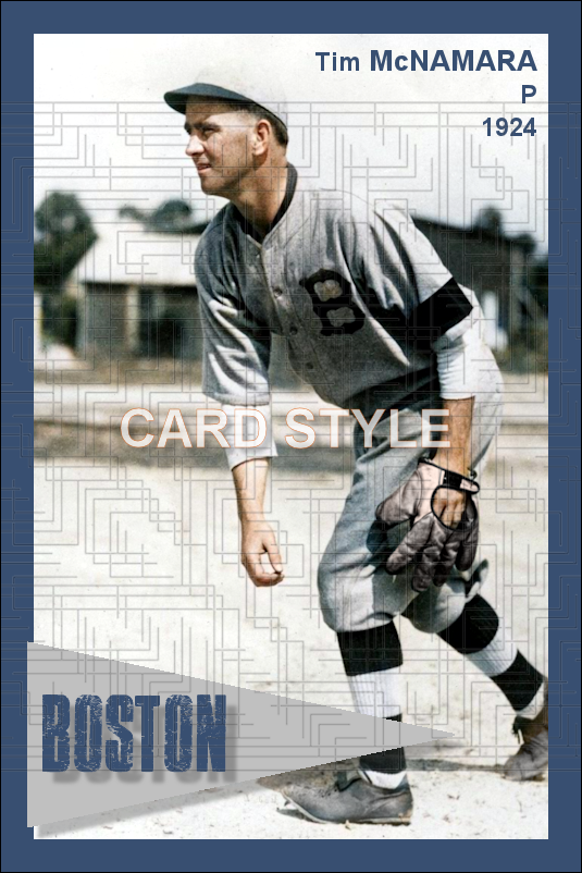 Tim McNamara - 1924 Boston Braves - choose a size & style