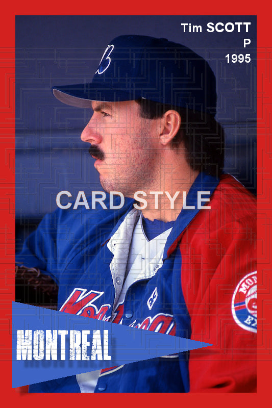 Tim Scott - 1995 Montreal Expos - choose a size & style