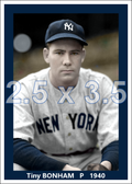 Tiny Bonham - 1940 New York Yankees - choose a size & style