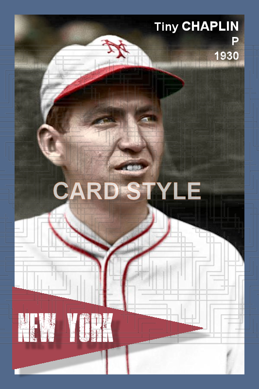 Tiny Chaplin - 1930 New York Giants - choose a size & style