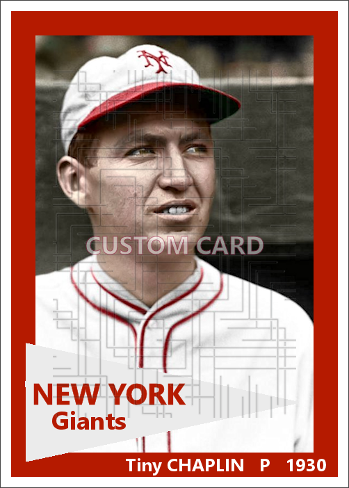 Tiny Chaplin - 1930 New York Giants - choose a size & style