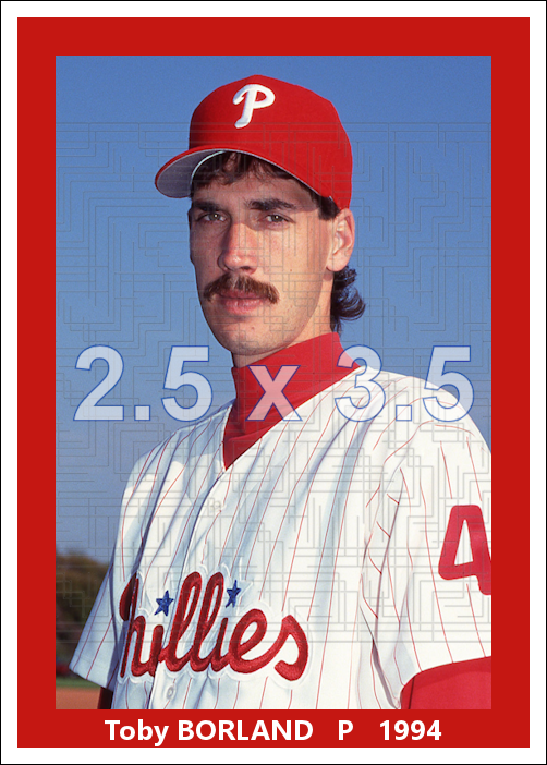 Toby Borland - 1994 Philadelphia Phillies - choose a size & style