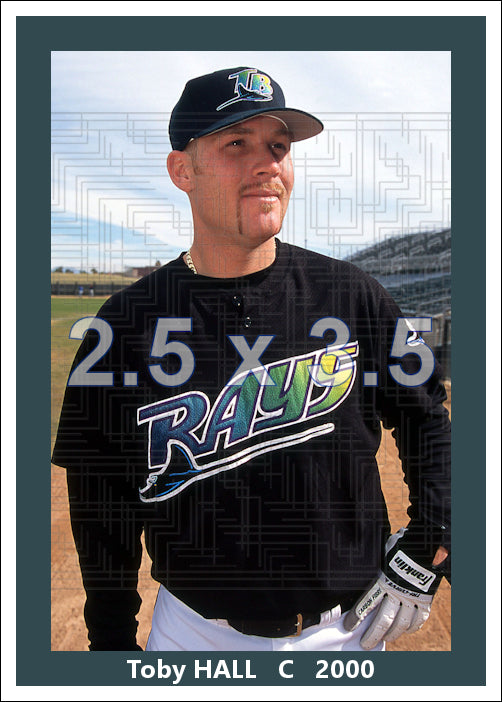 Toby Hall - 2000 Tampa Bay Devil Rays - choose a size & style