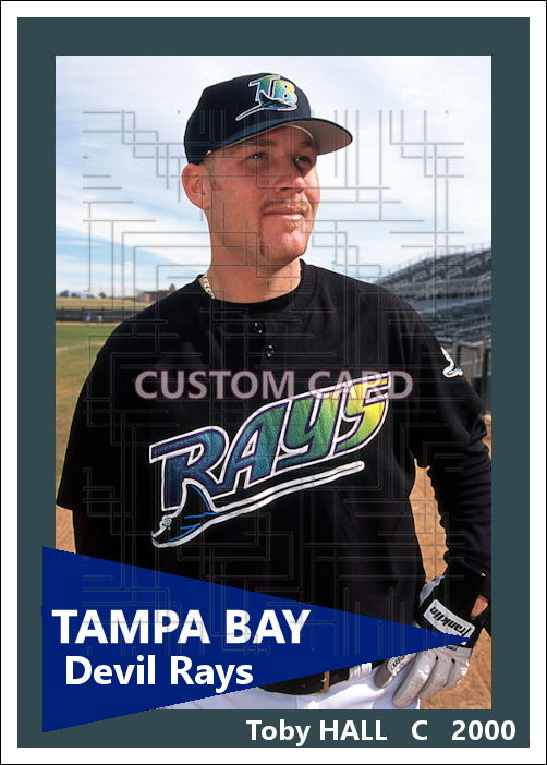 Toby Hall - 2000 Tampa Bay Devil Rays - choose a size & style