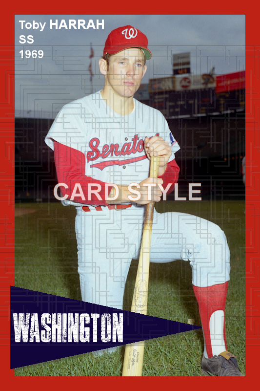 Toby Harrah - 1969 Washington Senators - choose a size & style