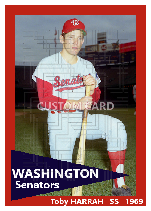 Toby Harrah - 1969 Washington Senators - choose a size & style