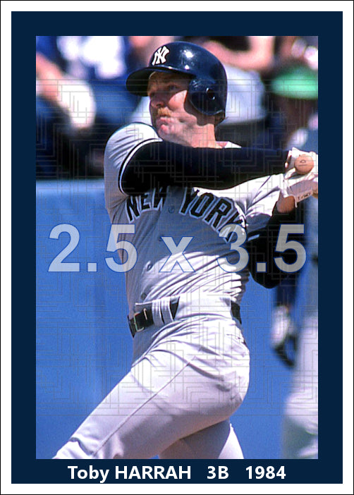 Toby Harrah - 1984 New York Yankees - choose a size & style