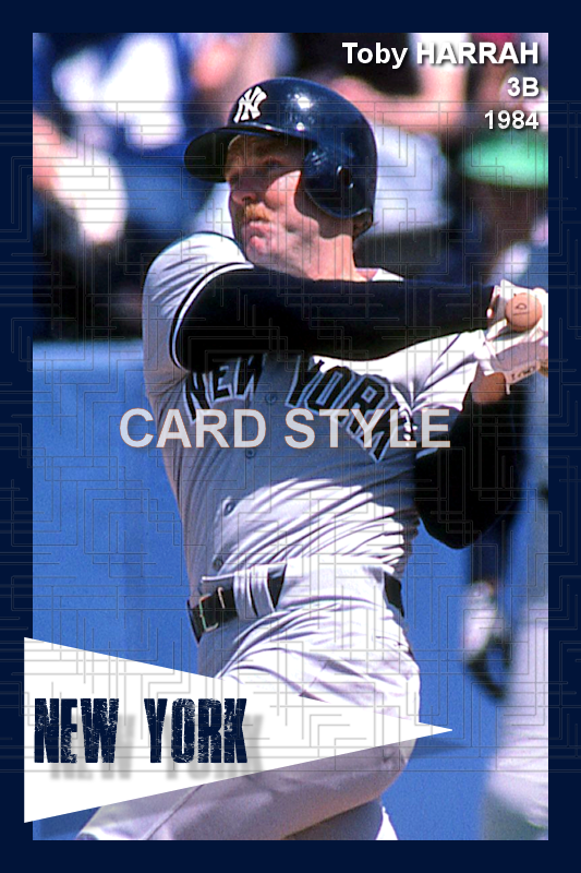 Toby Harrah - 1984 New York Yankees - choose a size & style