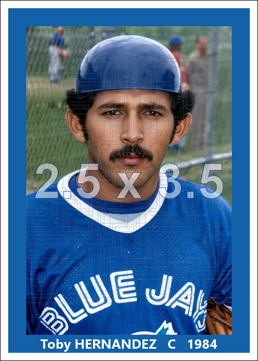 Toby Hernandez - 1984 Toronto Blue Jays - choose a size & style