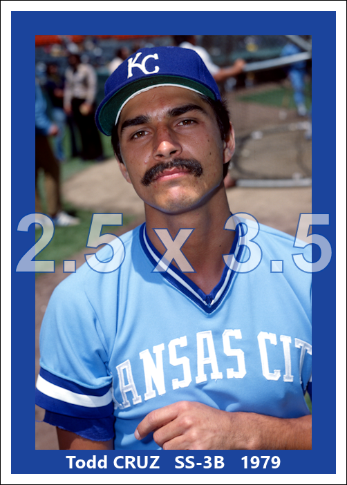Todd Cruz - 1979 Kansas City Royals - choose a size & style