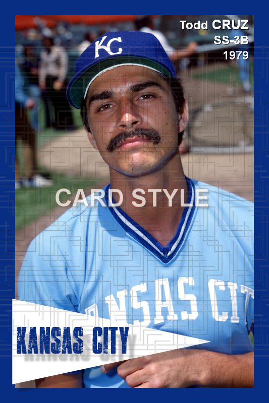Todd Cruz - 1979 Kansas City Royals - choose a size & style